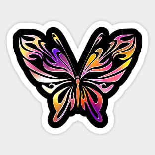 Butterfly Animal Color Wild Forest Nature Chrome Graphic Sticker